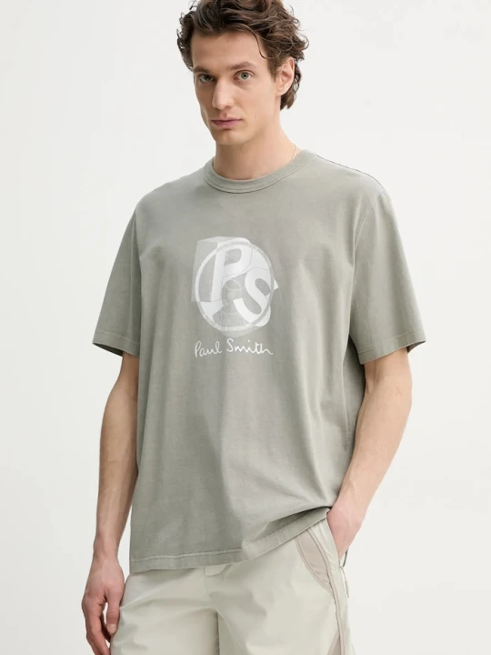 Zdjęcie produktu PS Paul Smith t-shirt bawełniany szary