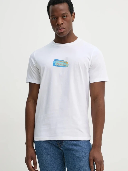 Zdjęcie produktu PS Paul Smith t-shirt bawełniany biały