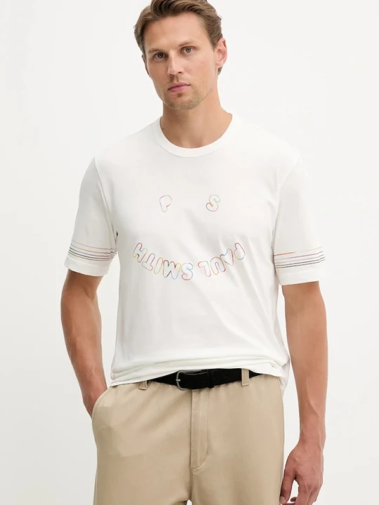 Zdjęcie produktu PS Paul Smith t-shirt bawełniany biały