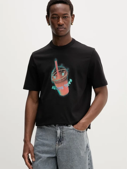 Zdjęcie produktu PS Paul Smith T-shirt męski bawełniany czarny