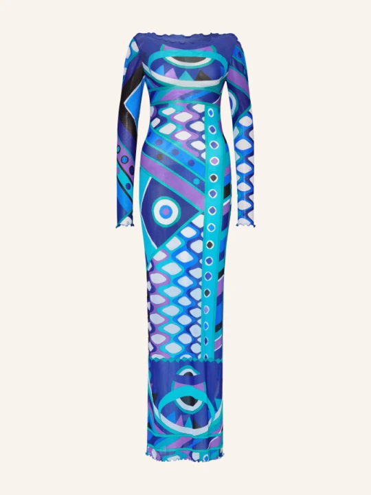 Zdjęcie produktu Pucci Sukienka Z Siateczki blau beżowy