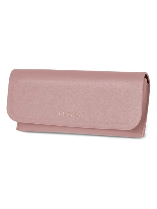Zdjęcie produktu Puccini Etui "Fashion" w kolorze jasnoróżowym na okulary - 17 x 9 x 5 cm rozmiar: onesize