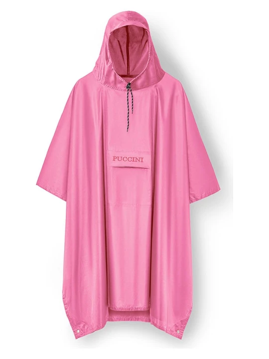Zdjęcie produktu Puccini Ponczo przeciwdeszczowe w kolorze jasnoróżowym rozmiar: onesize