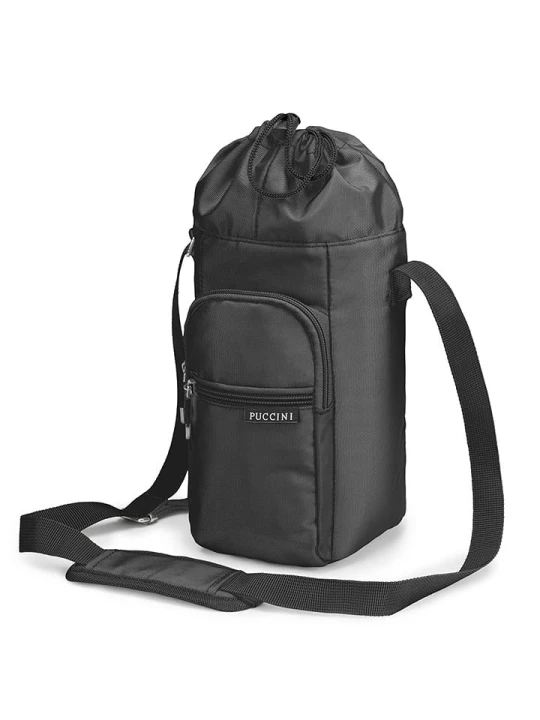 Zdjęcie produktu Puccini Torba w kolorze antracytowym na butelki - 10, 5 x 29, 5 x 13, 5 cm rozmiar: onesize