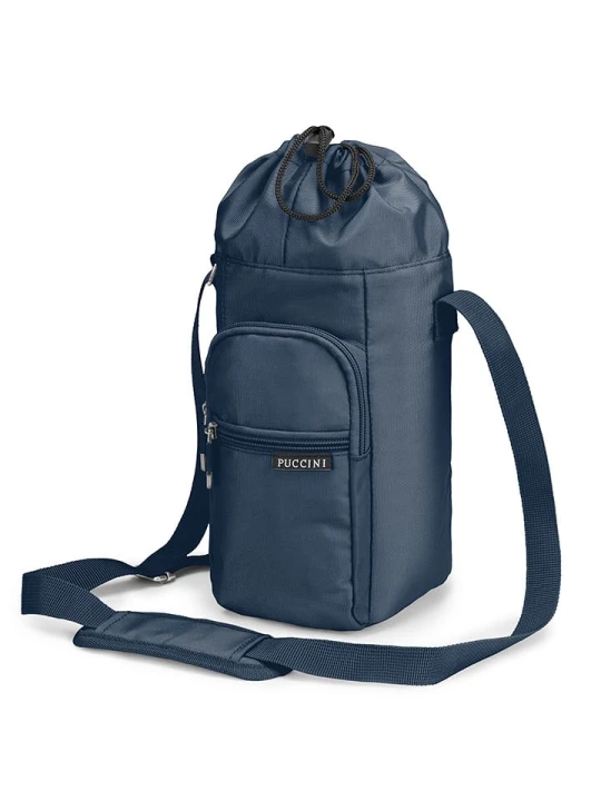 Zdjęcie produktu Puccini Torba w kolorze granatowym na butelki - 10, 5 x 29, 5 x 13, 5 cm rozmiar: onesize