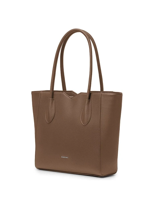 Zdjęcie produktu Puccini Torebka w kolorze jasnobrązowym - 42 x 35 x 10 cm rozmiar: onesize