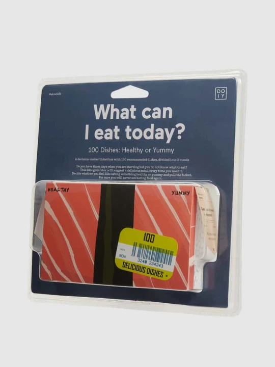 Zdjęcie produktu Pudełko z biletami ‘What can I eat today?’ DOIY Niebieski