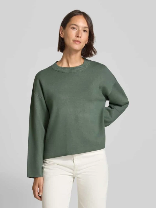 Zdjęcie produktu Pudełkowy krój sweter z dzianiny z mieszanki wiskozy model „SILJE” Vero Moda Trzcinowy