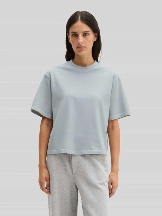 Zdjęcie produktu Pudełkowy krój T-shirt z czystej Bawełny Marc O'Polo Jasnoniebieski