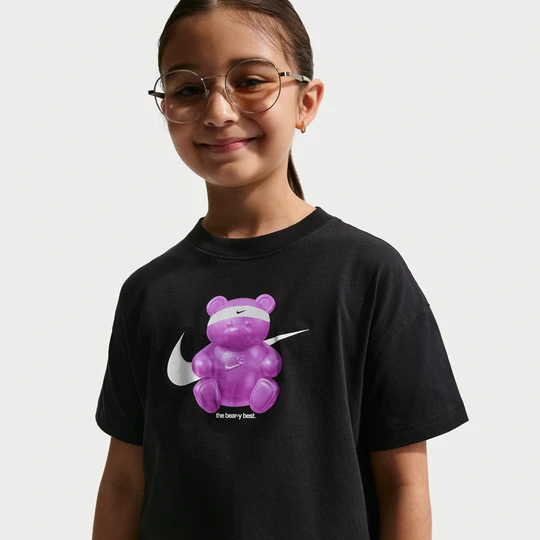 Zdjęcie produktu Pudełkowy T-shirt dla dużych dzieci Nike - Czerń
