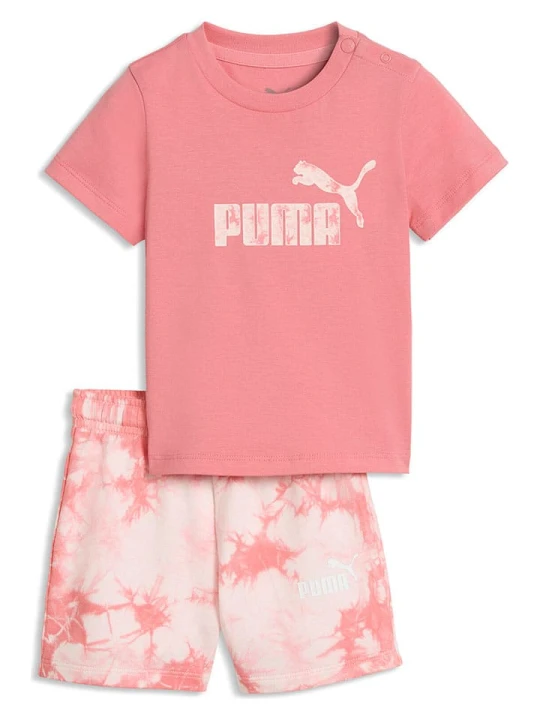 Zdjęcie produktu Puma 2-częściowy zestaw "MINICATS ESS TIE-DYE" w kolorze jasnoróżowym rozmiar: 74