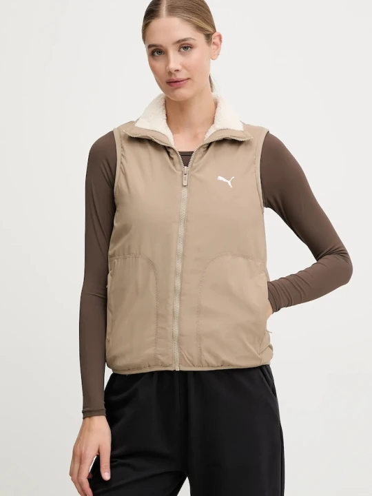 Zdjęcie produktu Puma bezrękawnik dwustronny beżowy