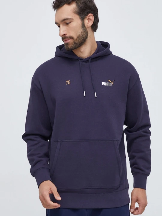 Zdjęcie produktu Puma bluza bawełniana granatowy