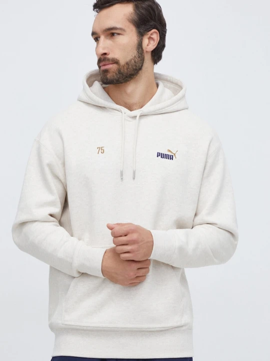 Zdjęcie produktu Puma bluza bawełniana beżowy