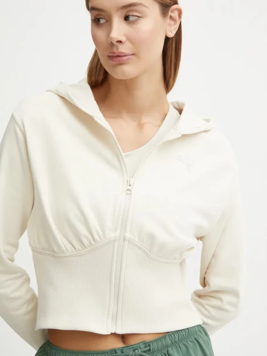 Zdjęcie produktu Puma bluza bawełniana beżowy