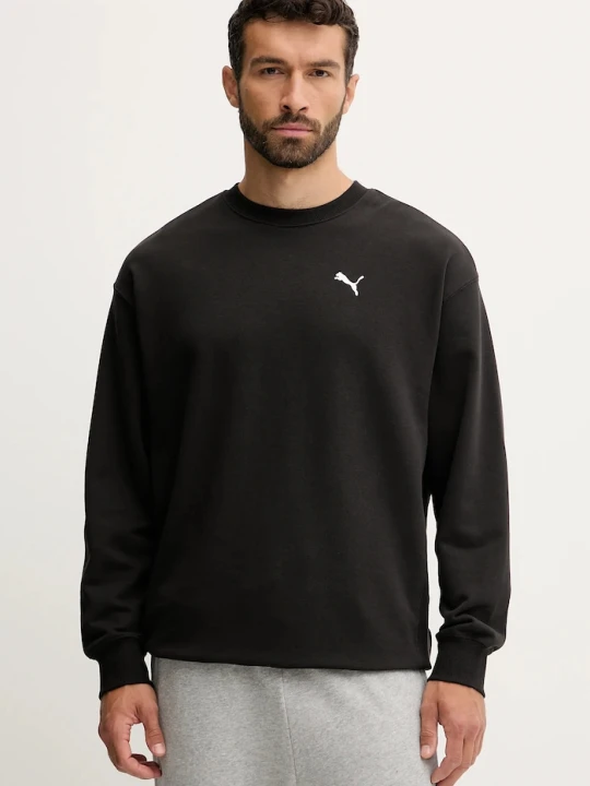 Zdjęcie produktu Puma bluza bawełniana Wardrobe Essentials czarny