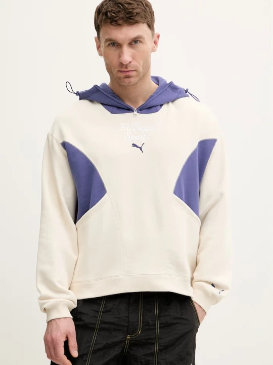 Zdjęcie produktu Puma bluza bawełniana PUMA x KIDSUPER Pants beżowy