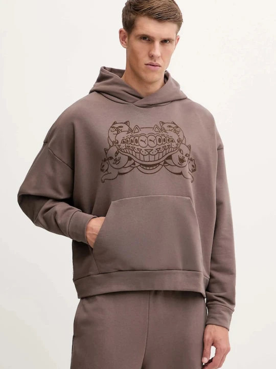 Zdjęcie produktu Puma x RIPNDIP bluza bawełniana brązowy