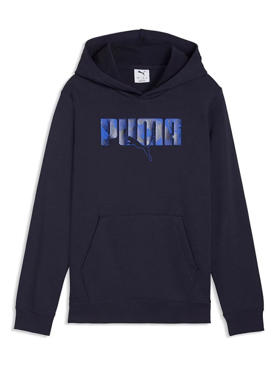 Zdjęcie produktu Puma Bluza "ESS LOGO LAB Story 2" w kolorze granatowym rozmiar: 128