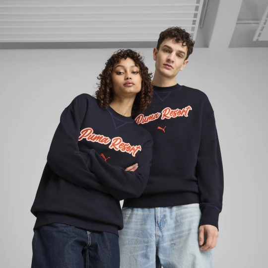 Zdjęcie produktu PUMA Bluza o luźnym kroju z grafiką PREMIUM ESS, Odzież, Niebieski