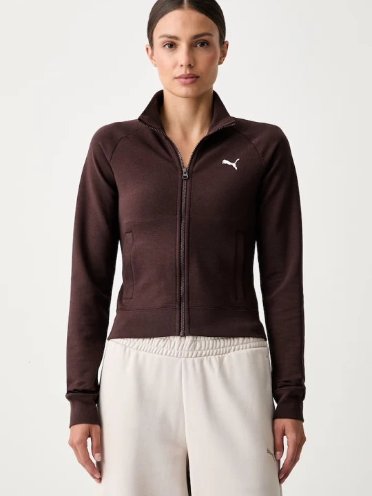 Zdjęcie produktu Puma bluza rozpinana damska Essentials Slim brązowy