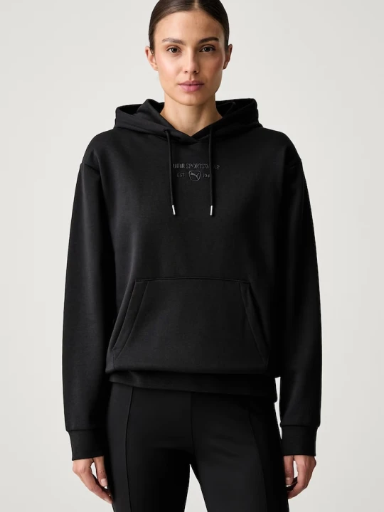 Zdjęcie produktu Puma bluza z kapturem damska z bawełną CLASS czarny