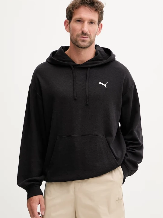 Zdjęcie produktu Puma bluza z kapturem męska z bawełną Essentials Elevated czarny