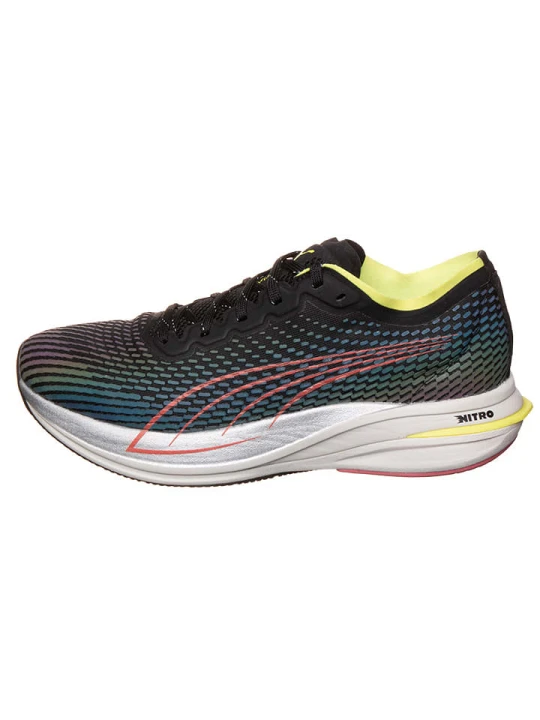 Zdjęcie produktu Puma Buty "Deviate Nitro WTR" w kolorze czarno-niebiesko-srebrnym do biegania rozmiar: 37, 5
