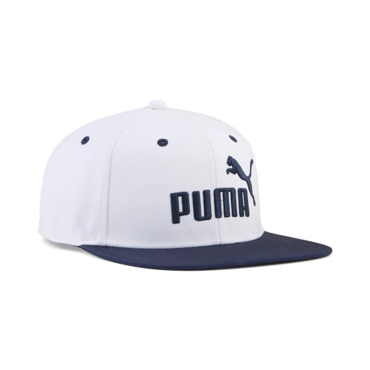 Zdjęcie produktu PUMA Czapka z płaskim daszkiem Essentials z logo No.1, Akcesoria, Biały