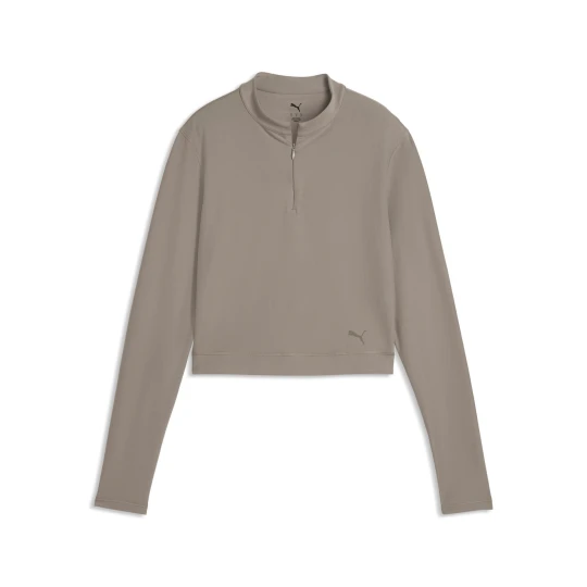 Zdjęcie produktu PUMA Damska bluza CLOUDSPUN z dÅ‚ugim rÄ™kawem i zamkiem 1/4, Akcesoria, BeÅ¼owy