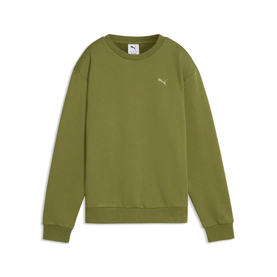 Zdjęcie produktu PUMA Damska bluza Essentials Elevated z okrągłym dekoltem, Odzież, Zielony
