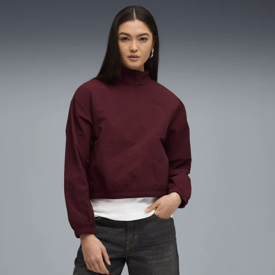Zdjęcie produktu PUMA Damska bluza HER z zamkiem 1/2 o luźnym kroju, Akcesoria, Czerwony