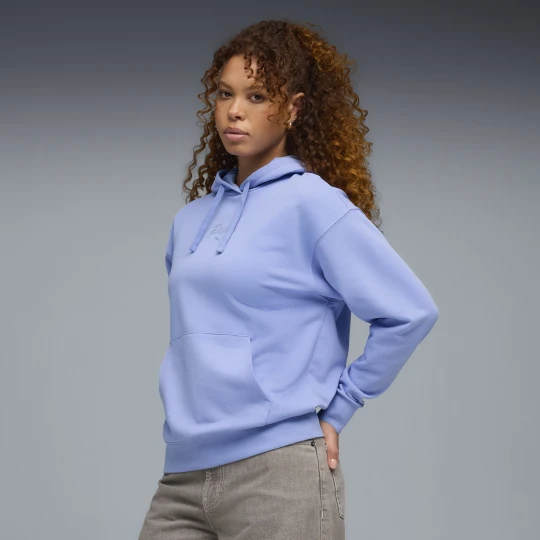 Zdjęcie produktu PUMA Damska bluza z kapturem Essentials Script, Odzież, Fioletowy