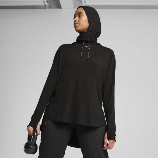 Zdjęcie produktu PUMA Damska bluza z kapturem MODEST, Odzież, Czarny