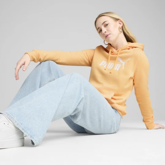 Zdjęcie produktu PUMA Damska bluza z kapturem z logo No.1 ESS, Odzież, Pomarańczowy