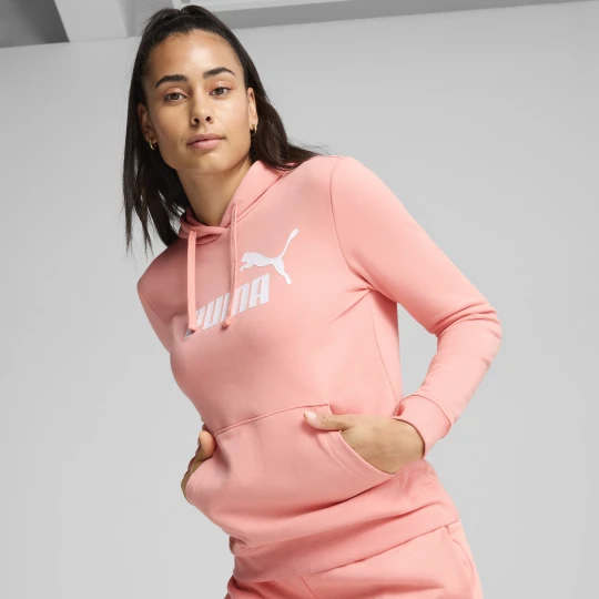 Zdjęcie produktu PUMA Damska bluza z kapturem z logo No.1 ESS, Odzież, Różowy