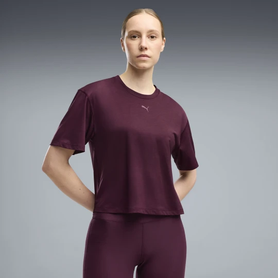 Zdjęcie produktu PUMA Damska koszulka CLOUDSPUN o luźnym kroju, Odzież, Czerwony