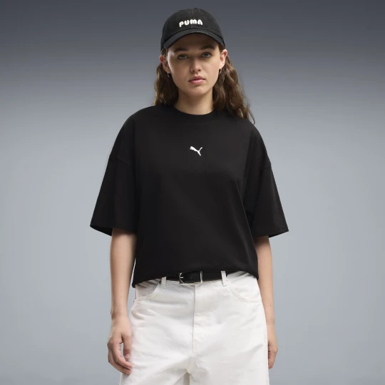 Zdjęcie produktu PUMA Damska koszulka oversize Essentials, Odzież, Czarny