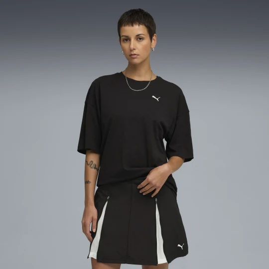 Zdjęcie produktu PUMA Damska koszulka oversize Wardrobe Essentials, Odzież, Czarny