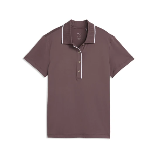 Zdjęcie produktu PUMA Damska koszulka polo do golfa CLOUDSPUN Bridges z krótkim rękawem, Odzież, Brązowy