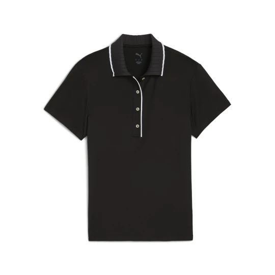 Zdjęcie produktu PUMA Damska koszulka polo do golfa CLOUDSPUN Bridges z krótkim rękawem, Odzież, Czarny