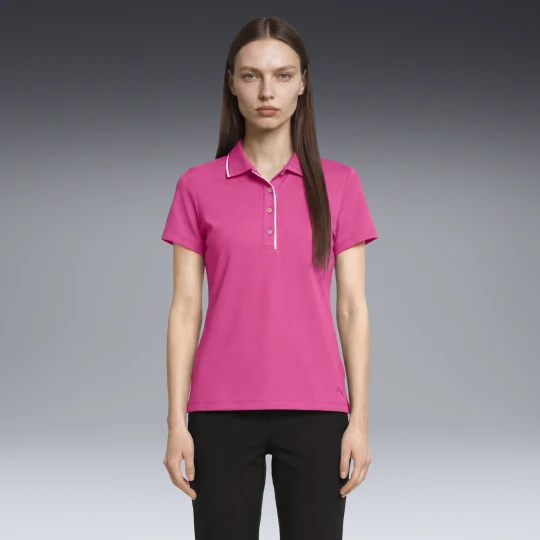 Zdjęcie produktu PUMA Damska koszulka polo do golfa CLOUDSPUN Bridges z krótkim rękawem, Odzież, Różowy