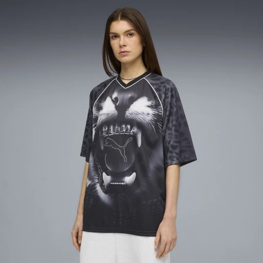 Zdjęcie produktu PUMA Damska koszulka Street Glam Relaxed Graphic, Odzież, Czarny
