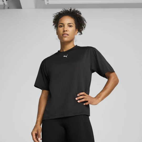 Zdjęcie produktu PUMA Damska koszulka Train All Day Essentials o luźnym kroju, Odzież, Czarny