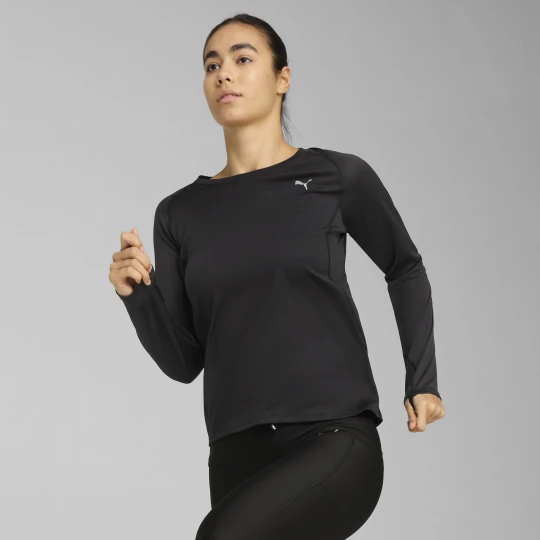 Zdjęcie produktu PUMA Damska koszulka z długim rękawem do biegania VELOCITY, Odzież, Czarny