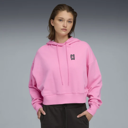 Zdjęcie produktu PUMA Damska koszykarska bluza z kapturem Pivot, Odzież, Różowy