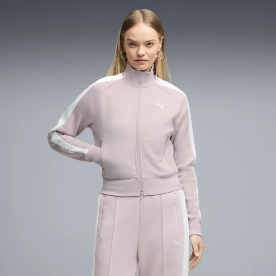 Zdjęcie produktu PUMA Damska krótka kurtka dresowa T7 ALWAYS ON, Odzież, Różowy