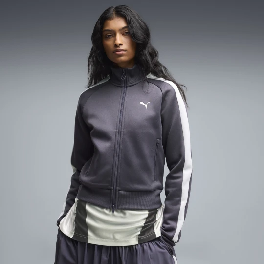 Zdjęcie produktu PUMA Damska krótka kurtka dresowa T7 ALWAYS ON, Odzież, Szary