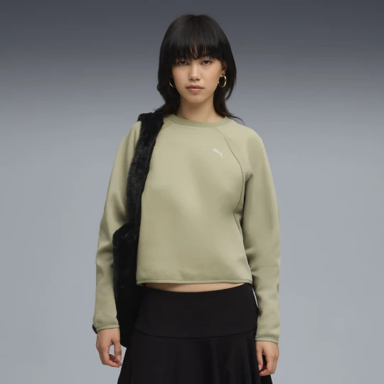 Zdjęcie produktu PUMA Damska krótka bluza Evostripe Comfort, Akcesoria, Zielony