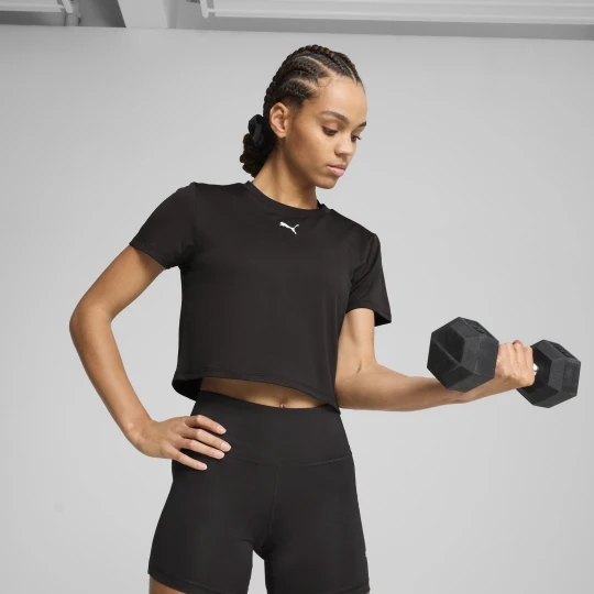Zdjęcie produktu PUMA Damska krótka koszulka TAD ESSENTIALS, Odzież, Czarny